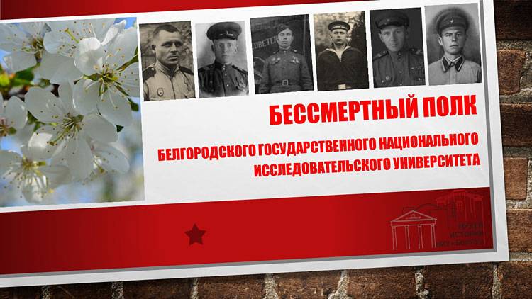 Внеси историю своих героев в «Бессмертный полк» НИУ «БелГУ» Объявления НИУ «БелГУ» внеси историю своих героев в «бессмертный полк» ниу «белгу»