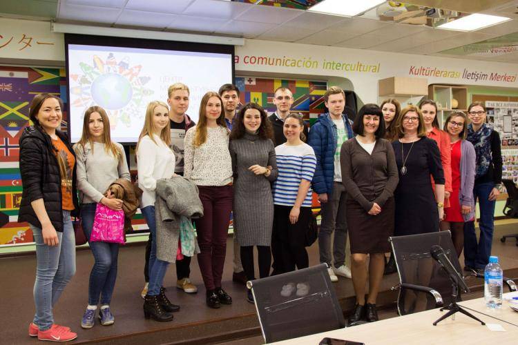 Students have met the representative of AIESEC Students have met the representative of AIESEC